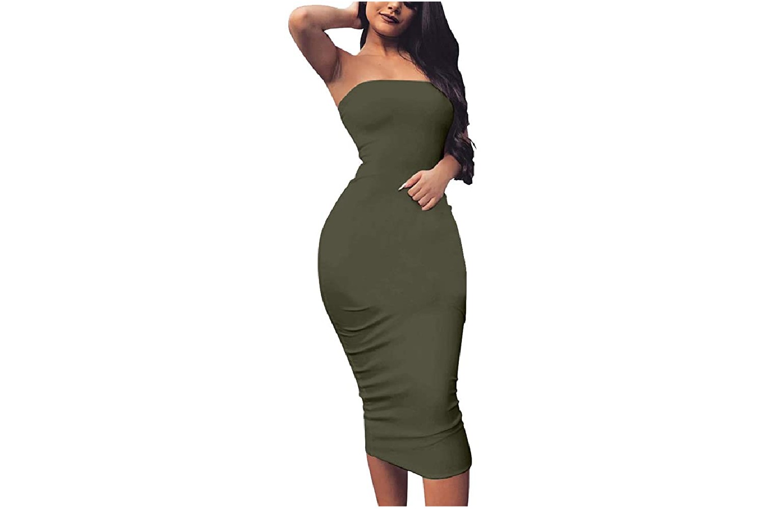 strapless midi dress reviews