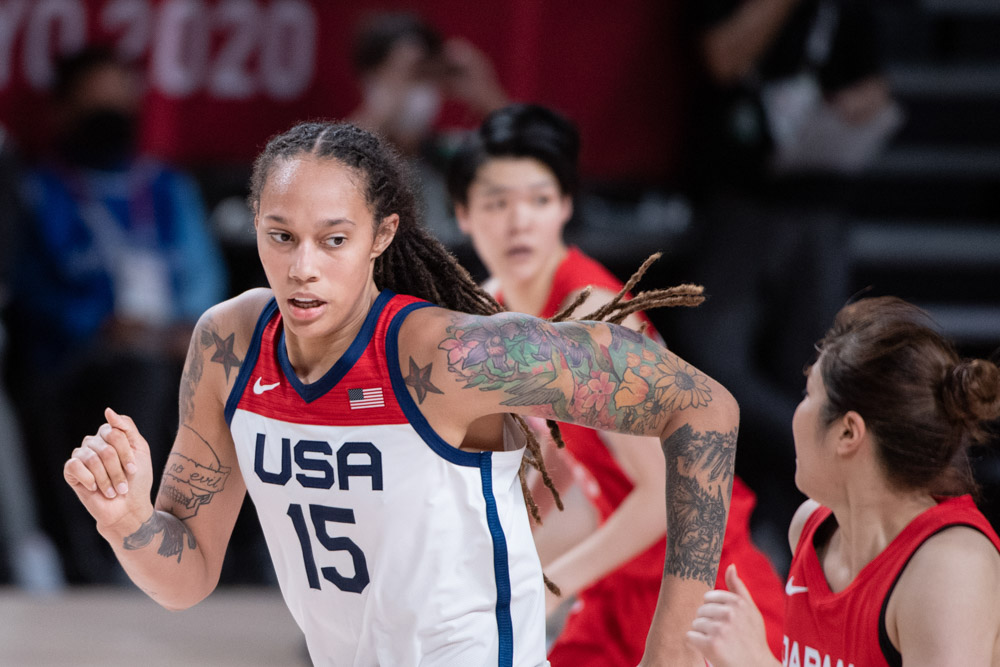 GRINER Brittney (USA),  United States vs Japan - Gold Medal Game Basketball: Tokyo 2020 Olympic Games at Saitama Super Arena in Tokyo, Japan.
Tokyo Olympic Games 2020, Tokyo, Japan - 08 Aug 2021