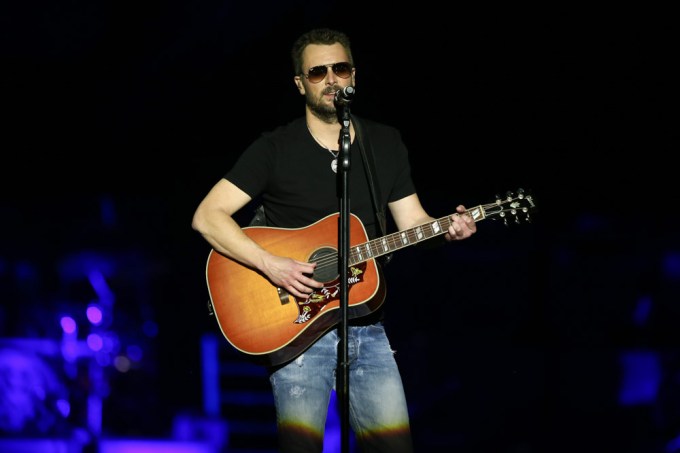 Eric Church with his guitar