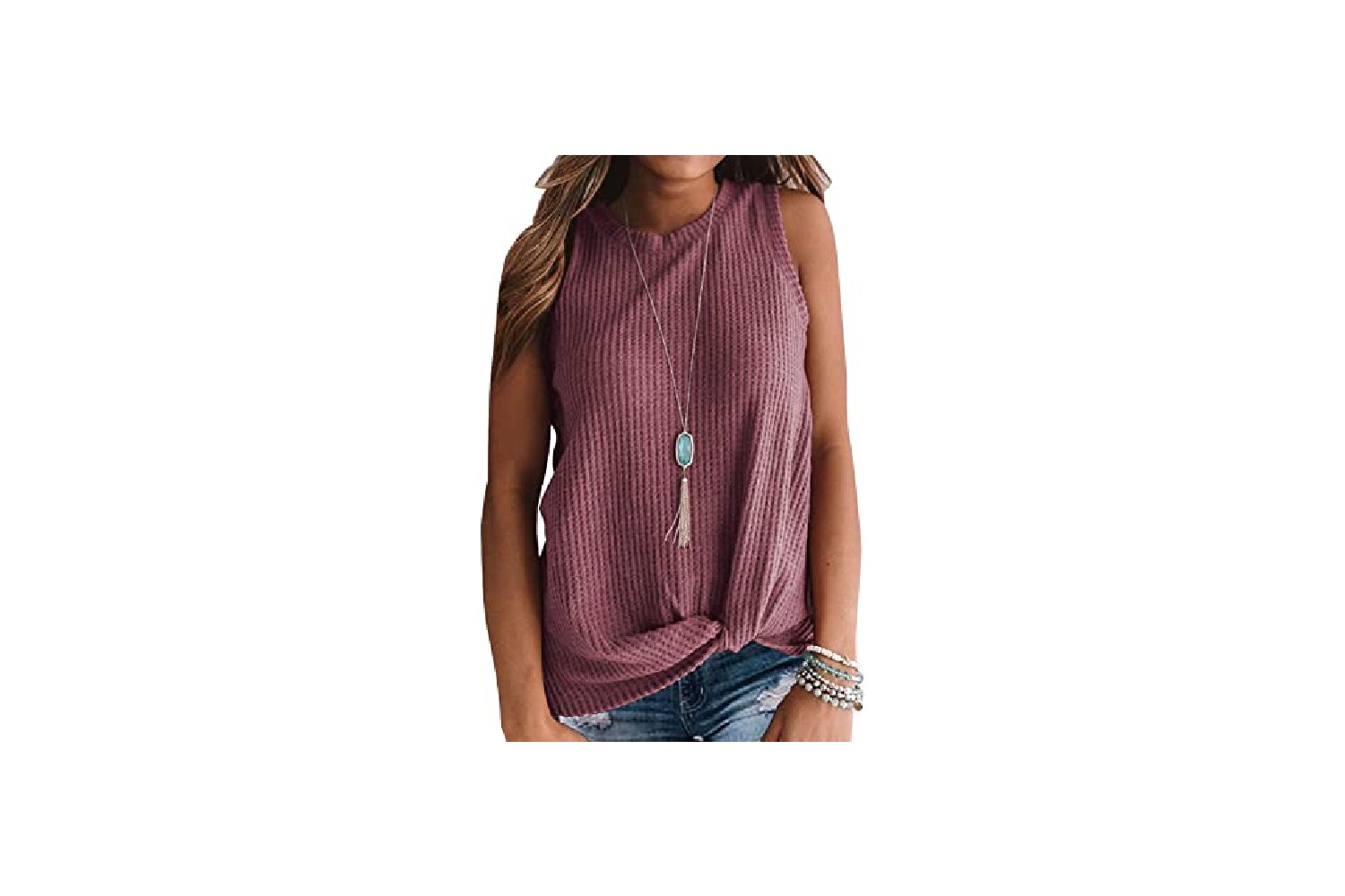 womens waffle knit top reviews