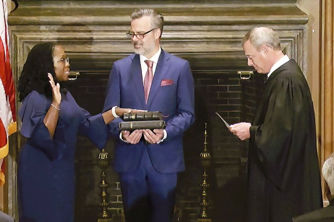 Supreme Court Justice Jackson Is Sworn In