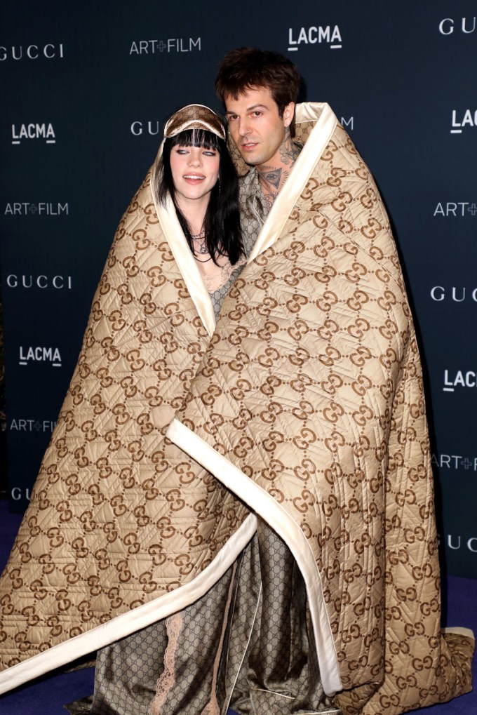 Billie Eilish & Jesse Rutherford in a blanket