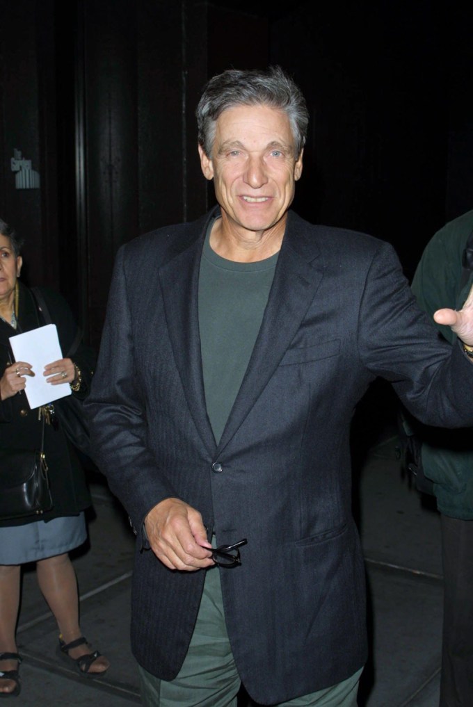 Maury Povich at a basketball game