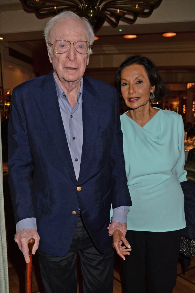 Michael Caine & Wife Shakira Enjoy Date At Langan’s Brasserie