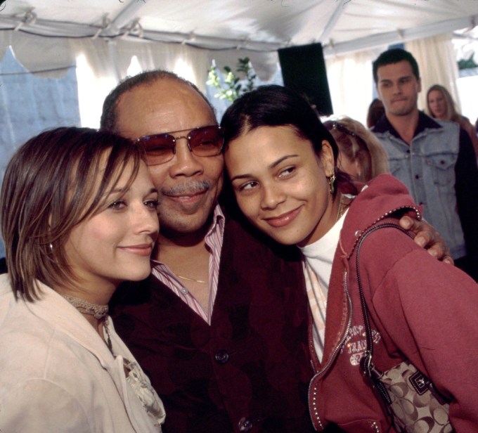 Quincy Jones & Family Arrive At Bel Air Luncheon