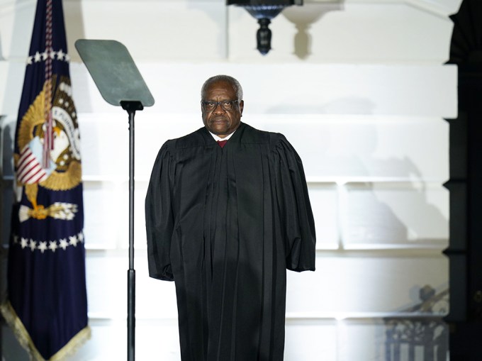 Justice Thomas Swears In Justice Amy Coney Barrett