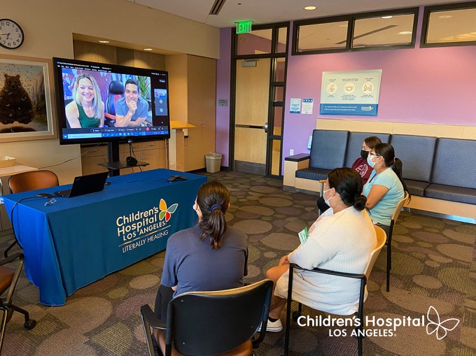 Wilmer Valderrama and fiancé Amanda Pacheco hosted a virtual parent’s night in support of Children’s Hospital Los Angeles