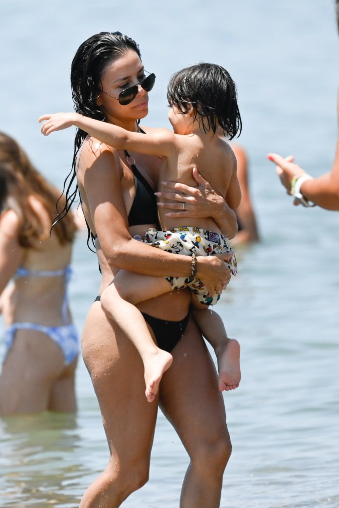 Eva Longoria & Son in Marbella