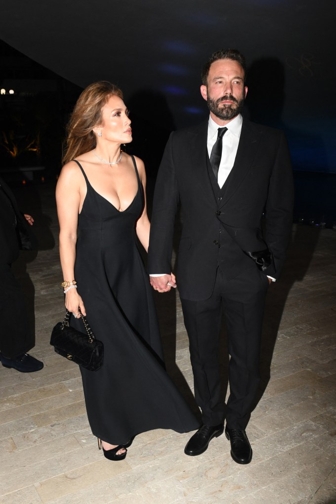 Jennifer Lopez & Ben Affleck at JR Ridinger’s funeral