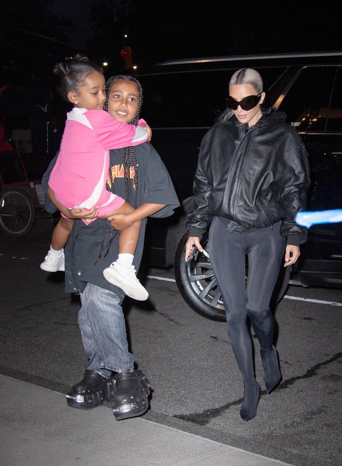 Kim Kardashian & North West With Chicago In NYC