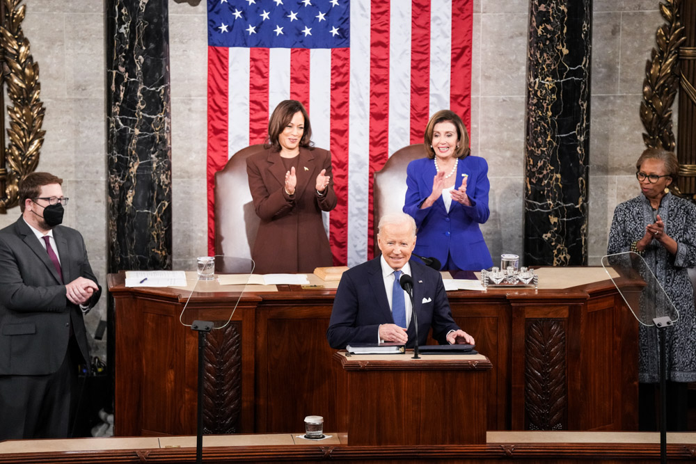 The State of the Union address in Washington DC, USA - 01 Mar 2022