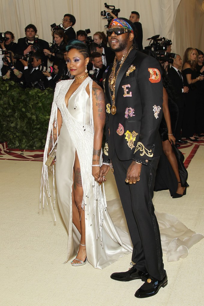 Kesha Ward and 2 Chainz at the 2018 MET Gala