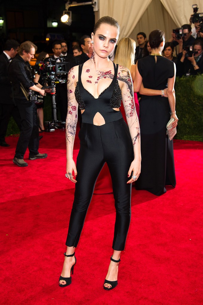 Cara Delevingne At The 2015 Met Gala