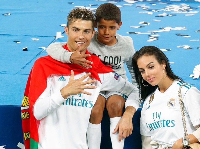 Cristiano Ronaldo With Jr. & Georgina