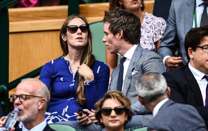 Eddie Redmayne & Hannah Bagshawe At Wimbledon 2017