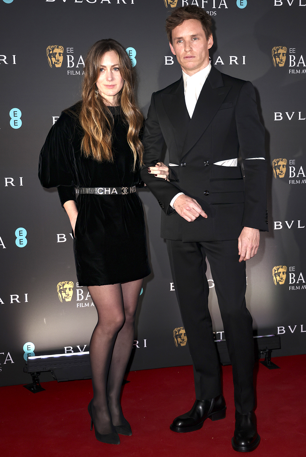 Hannah Bagshawe, left, and Eddie Redmayne pose for photographers upon arrival for the BAFTA Nominees Party in London
BAFTA Nominees Party 2023 Arrivals, London, United Kingdom - 18 Feb 2023