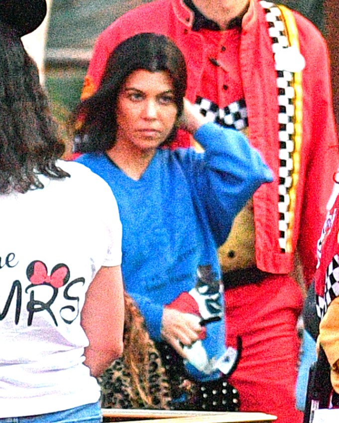 Kourtney Kardashian at Disneyland on her birthday