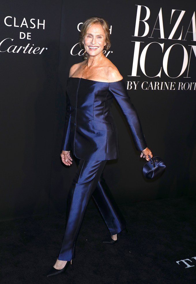 Lauren Hutton in blue