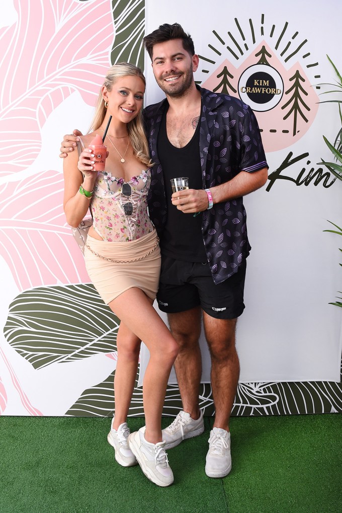 Hannah Godwin And Dylan Barbour At Kim Crawford’s ‘Camp Kim’ Wine Lounge