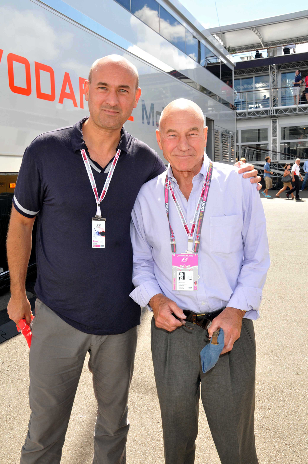 Formula 1 Santander British Grand Prix at Silverstone - Race Day Sir Patrick Stewart with His Son Daniel Stewart
2010 Formula 1 Santander British Grand Prix at Silverstone - Race Day - 11 Jul 2010