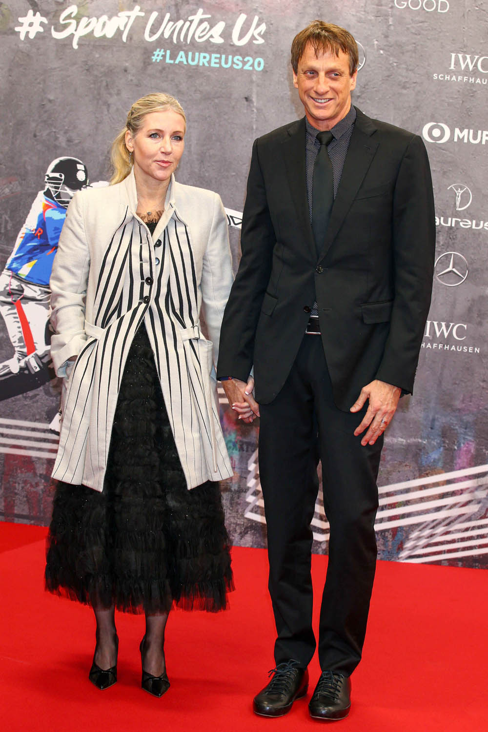 Catherine Goodman, Tony Hawk
Laureus World Sports Awards, Berlin, Germany - 17 Feb 2020