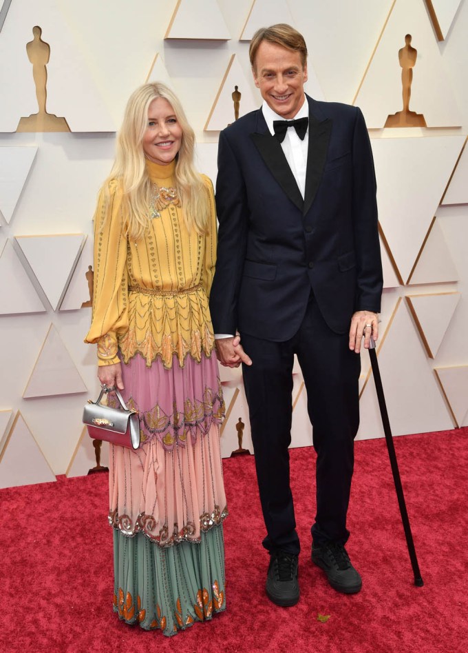 Tony Hawk and Catherine Goodman at the 2022 Oscars