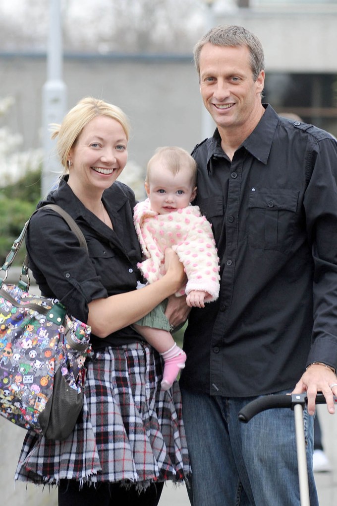 Tony Hawk and Family in 2009