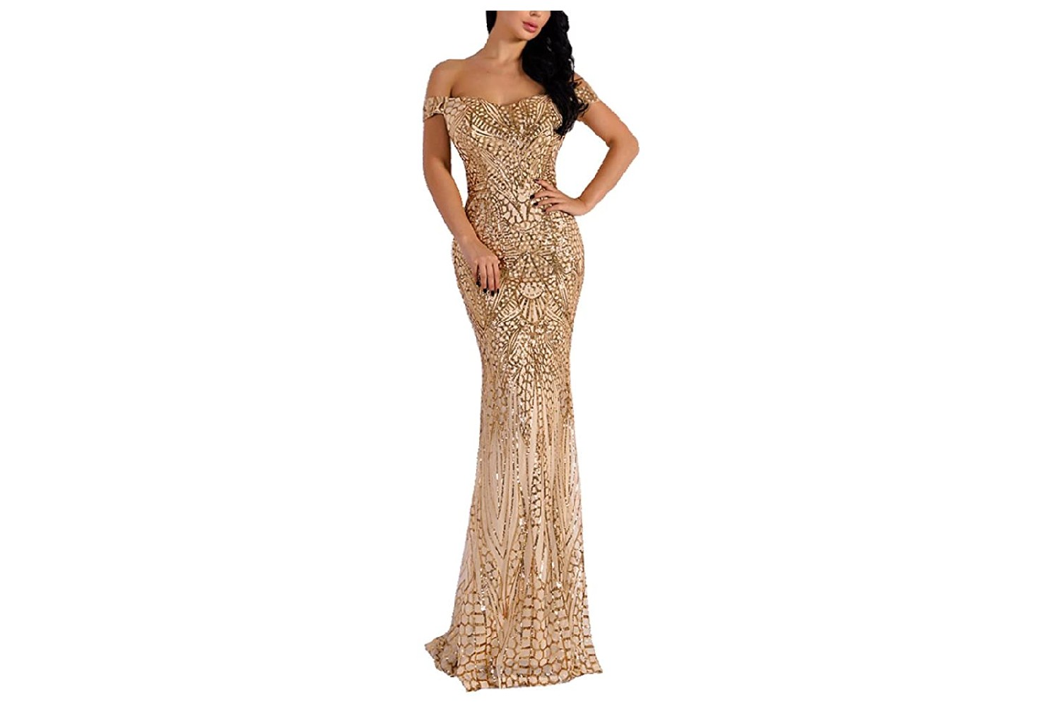 sequin maxi dress reviews