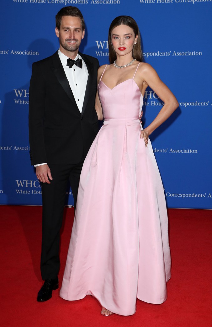 Miranda Kerr & Evan Spiegel Attend White House Correspondents’ Dinner