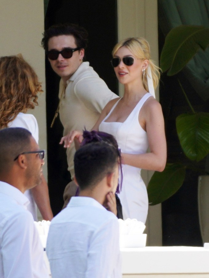 Brooklyn Beckham & Nicola Peltz At Wedding Brunch