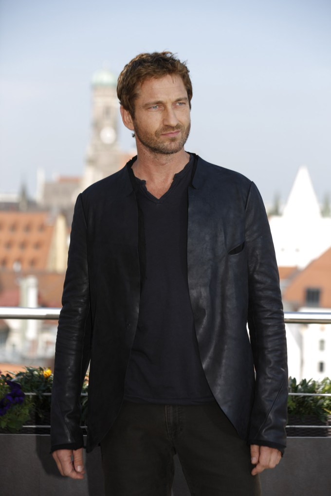 Gerard Butler looking handsome