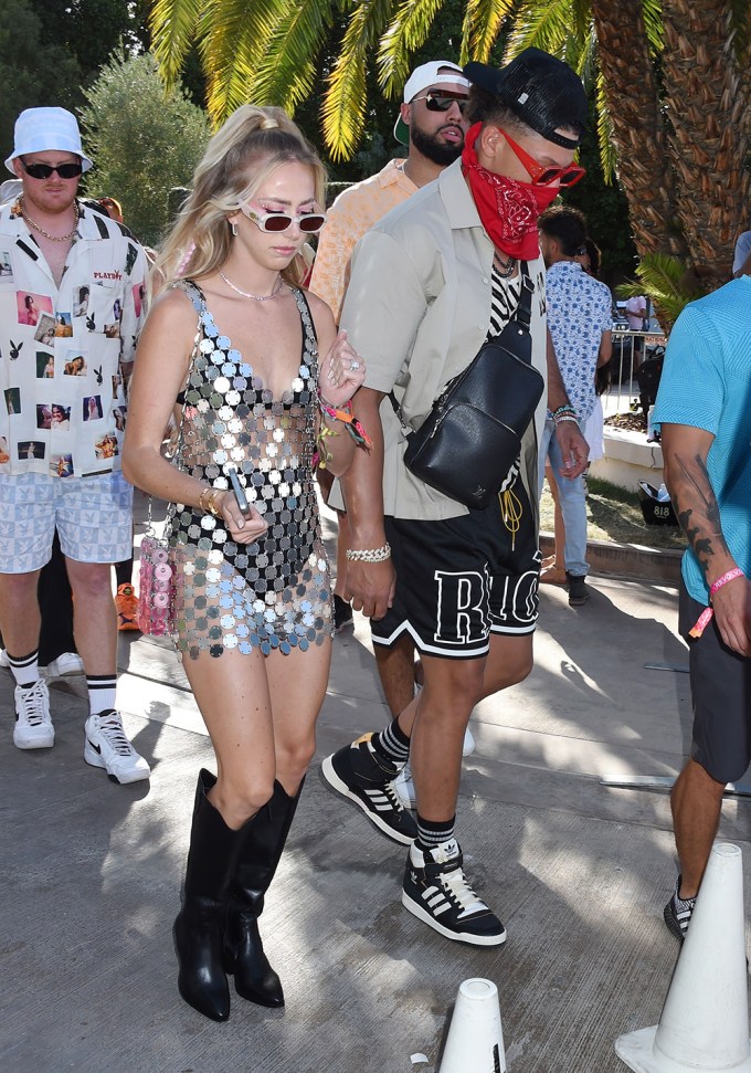 Patrick Mahomes & Brittany Matthews Walking