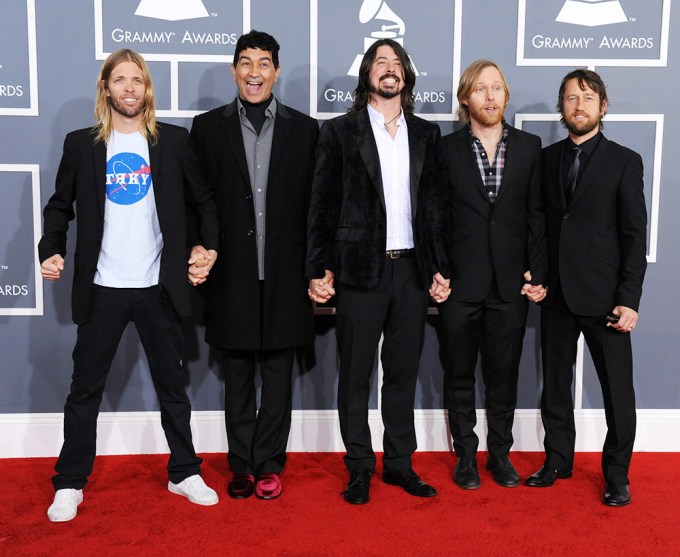 The Foo Fighters Attend The 2012 Grammy Awards