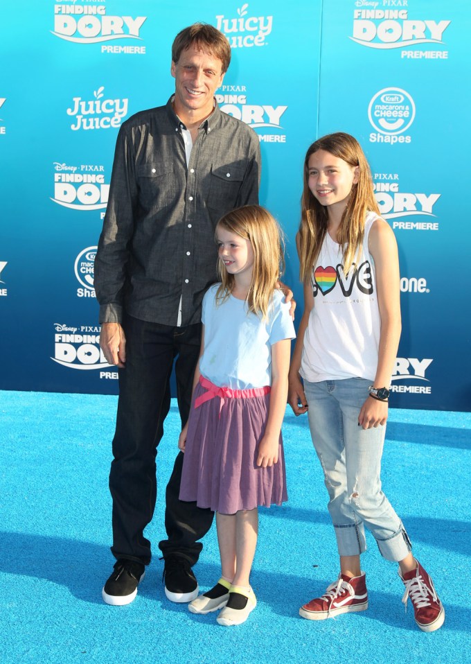 Tony Hawk and Family at the Premiere of ‘Finding Dory’