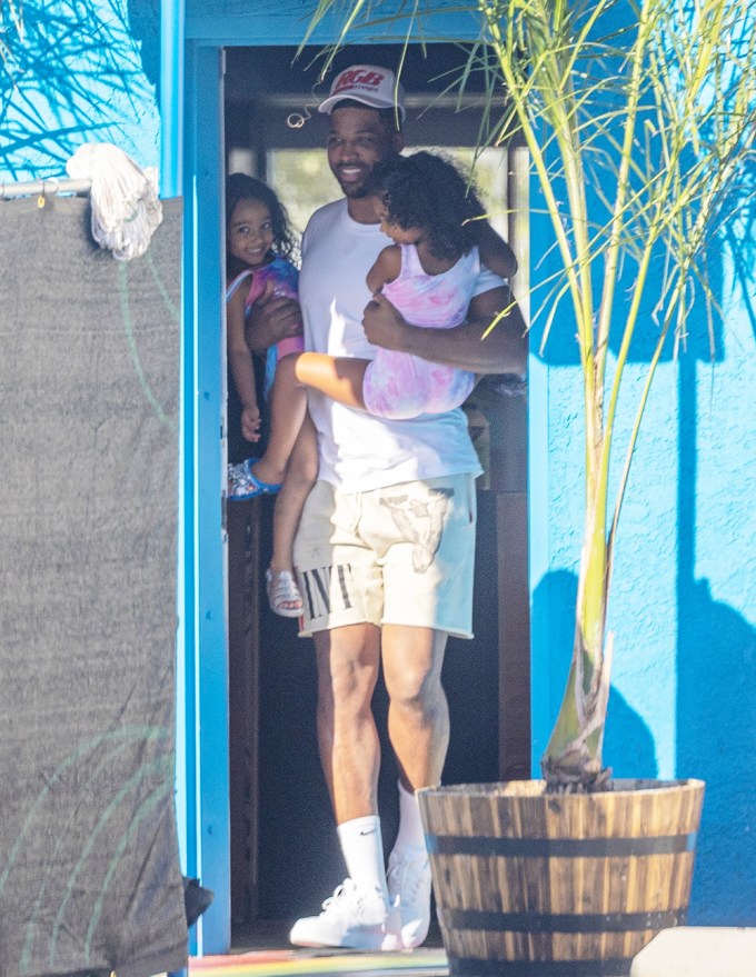 Tristan Thompson Picks Up His Daughter From Dance Class