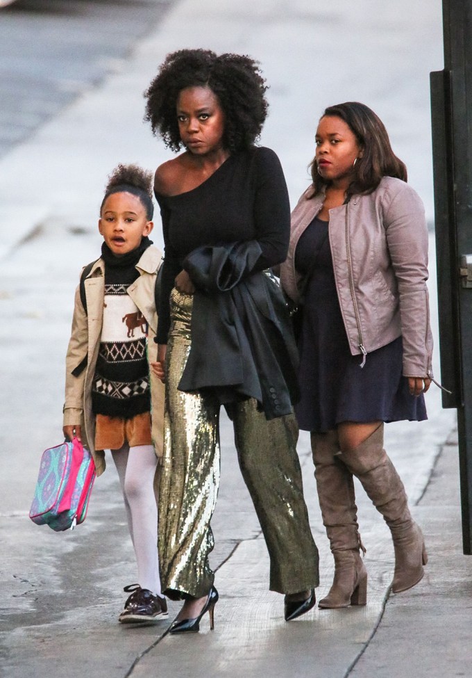 Viola Davis & Genesis Tennon walking