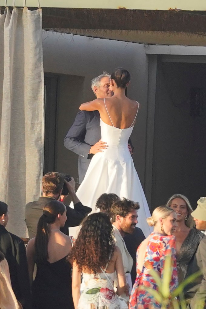 Ari Emanuel & Sarah Staudinger embrace