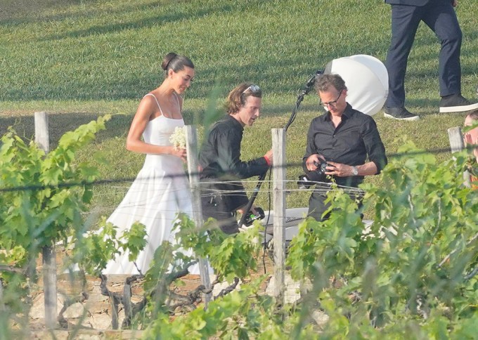 The bride looking gorgeous