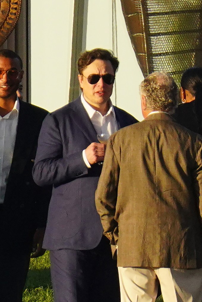 Elon Musk at the wedding