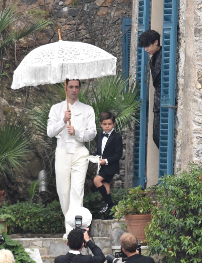 Reign Disick as Kourtney’s ring bearer