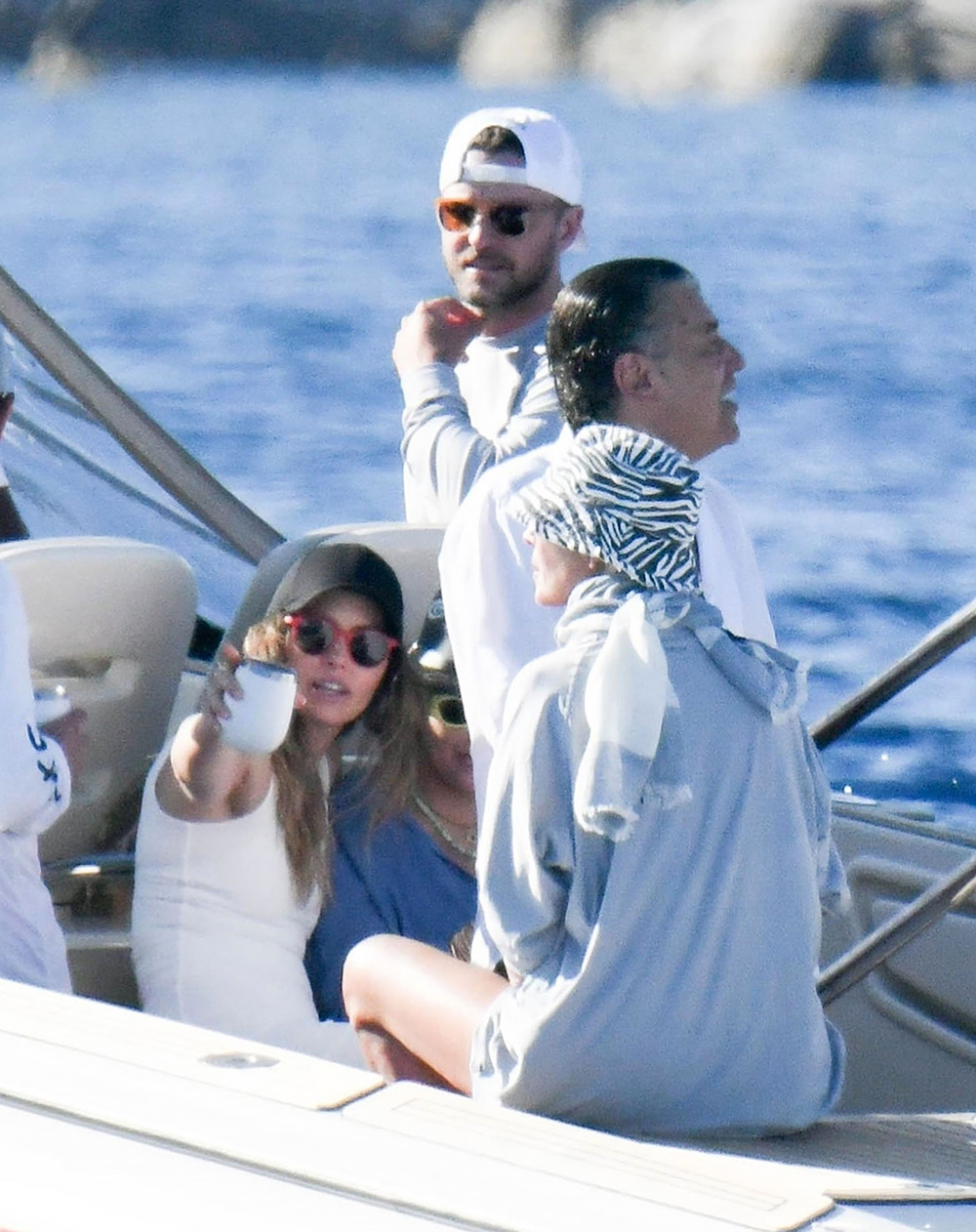 *EXCLUSIVE* Justin Timberlake and Jessica Biel spend time at sea during their sun-kissed Italian holiday!