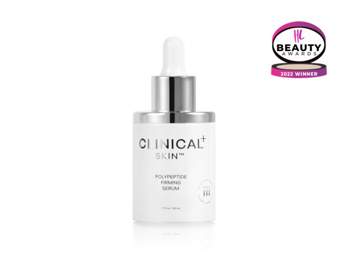 BEST SERUM – Clinical Skin Polypeptide Firming Serum, $250, clinicalskin.com