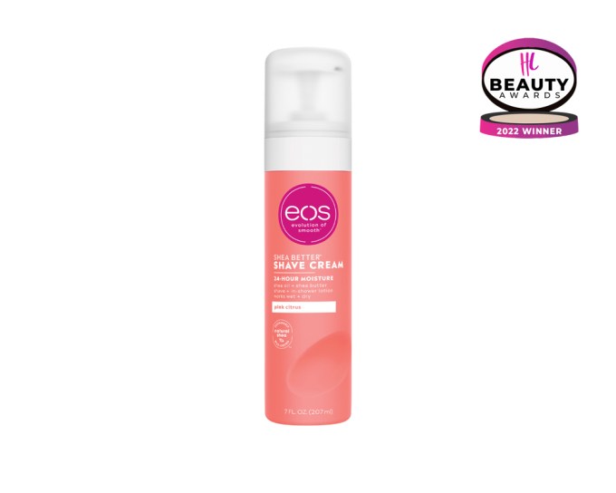 BEST SHAVING CREAM – eos Shea Better Shave Cream, $4, target.com