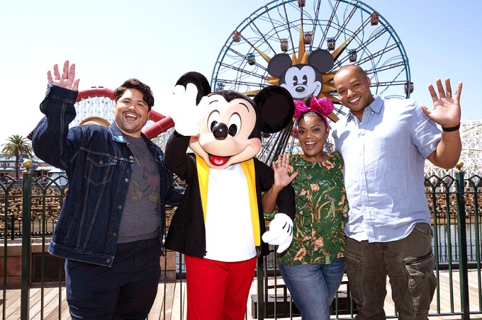 Harvey Guillén, Mickey Mouse, Yvette Nicole Brown, Donald Faison