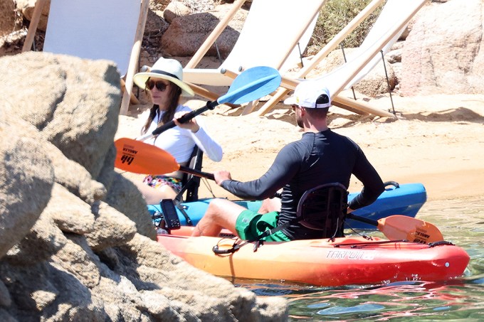 Justin Timberlake & Jessica Biel Kayak in Sardinia