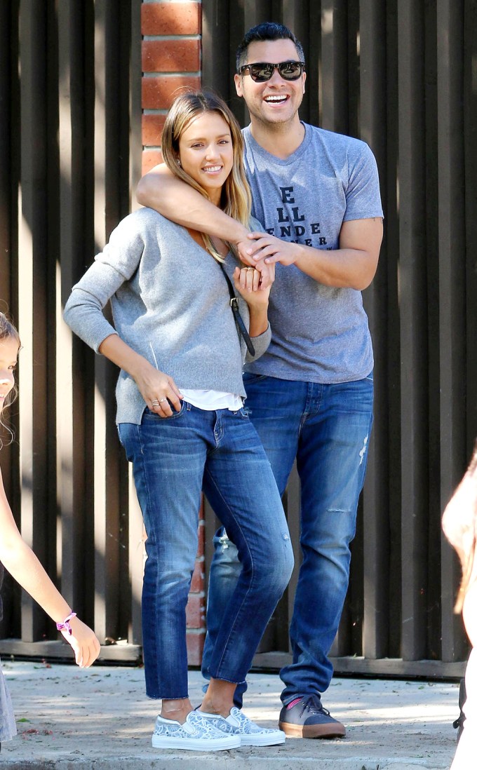 Jessica Alba & Cash Warren Out