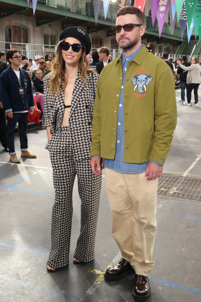 Jessica Biel & Justin Timberlake at Kenzo