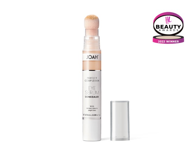 BEST CONCEALER – JOAH Beauty Perfect Complexion Serum Concealer, $12, joahbeauty.com