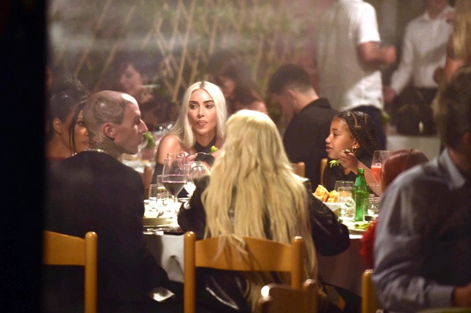 Kim Kardashian Dines in Portofino, Italy