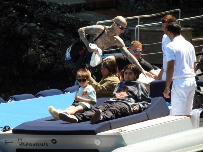 Travis Barker Rides The Boat